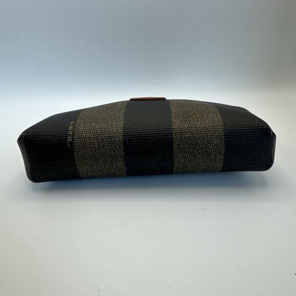 Fendi 80's Vintage Pequin Cosmetic bag 4x6 w/ Certificate of Auth PRISTINE cond - Picture 4 of 13